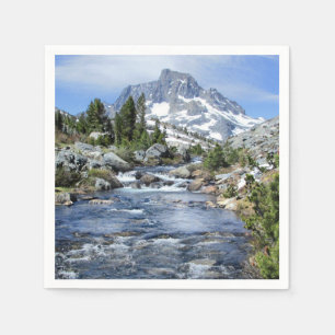 Banner Peak von Tausend Inseln - Sierra Nevada Serviette