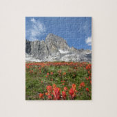 Banner Peak Wildblumen - Ansel Adams Wilderness Puzzle (Vertikal)