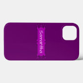 Banner personalisiert Lila Center Case-Mate iPhone Hülle (Rückseite (Horizontal))