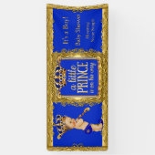 Banner Prince ist auf dem Weg Blue Gold Brünett Bo (Vertikal)