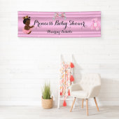 Banner Princess Baby Dusche Rosa Ethnisch (Insitu)