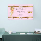 Banner Princess Baby Dusche Rosa Weiße Blondine (Messeveranstaltung)