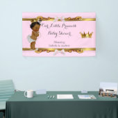 Banner Princess Baby Dusche Rosa Weißes Gold Ethni (Messeveranstaltung)