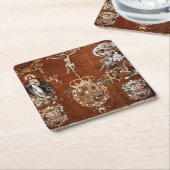 Banner Rechteckiger Pappuntersetzer (angewinkelt)