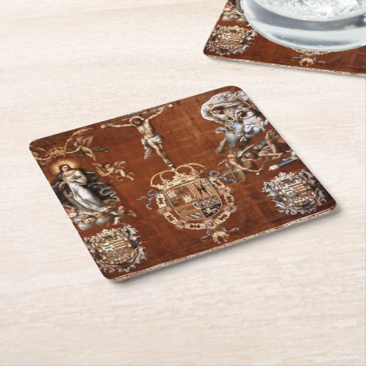 Banner Rechteckiger Pappuntersetzer (angewinkelt)