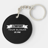 Banner Ribbon, Firmenname Schlüsselanhänger (Rückseite)