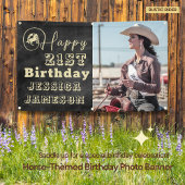 Banner "Rustic Rider" auf dem Foto "Birthday"