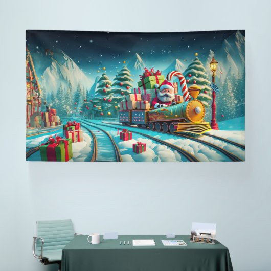 Banner Santa North Pole Express Weihnachtsabend (Messe)