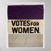 Banner "STIMMEN FÜR FRAUEN" Suffragette 1910-1920 Poster (Vorne)