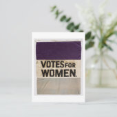 Banner "STIMMEN FÜR FRAUEN" Suffragette 1910-1920 Postkarte (Stehend Vorderseite)