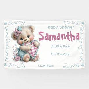 Banner Teddy Bär Baby Shower