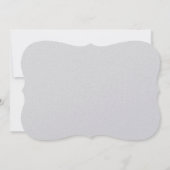 Banner und Scallops für Silber und Lavendel Einladung (Rückseite)