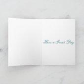 Banner und Schuhe in Aquamarin Karte (Innenseite)