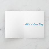 Banner und Schuhe in Blau Karte (Innenseite)