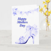Banner und Schuhe in Blau Karte (Gelbe Blume)