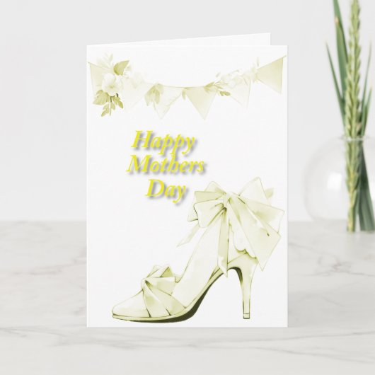 Banner und Schuhe in Gelb Karte (Vorderseite)