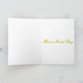 Banner und Schuhe in Gelb Karte (Innenseite)