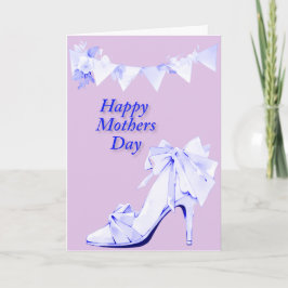 Banner und Schuhe in Rosa und Blau Karte