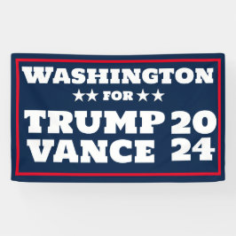 Banner von Washington für Trump Vance 2024