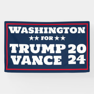 Banner von Washington für Trump Vance 2024