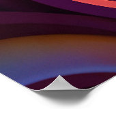 Banner-Vorlage für psychedelische Räume Poster (Ecke)