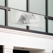 Banner "WHITE ARTIC FOX 2.5 X 6" (Äußeres Gebäude)