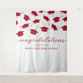 Banner Wiedersehen Abschluss Wandteppich (Vorderseite)