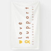 Banner-Zeichen zur Unterstützung von Krebs im Kind Banner (Vertikal)