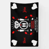 Banner zum 10. Hochzeitstag für Schwule (Vertikal)