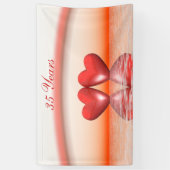 Banner zum 35. Jubiläum der Korallenherzen (Vertikal)