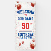 Banner zum 50. Geburtstag des Vaters (Vertikal)