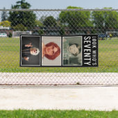 Banner zum 70. Geburtstag des Fotos (Insitu)