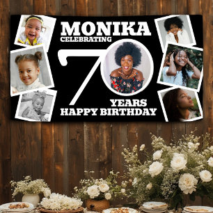 Banner zum 70. Geburtstag mit individuellem Foto S
