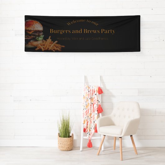 Banner zum Burgen und Brennen von Party (Insitu)
