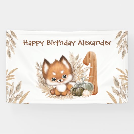 Banner zum ersten Geburtstag (Horizontal)