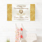 Banner zum goldenen Hochzeitstag, Personalisiert (Insitu)