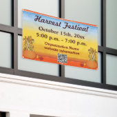 Banner zum Herbst Ernte QR Code Festival (Äußeres Gebäude)