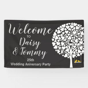 Banner zum Hochzeitstag Party