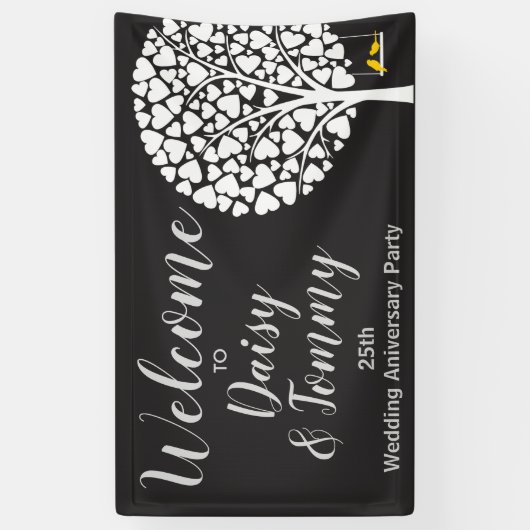 Banner zum Hochzeitstag Party (Vertikal)