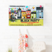 Banner zum Party von Nachbarschaftsblöcken (Insitu)