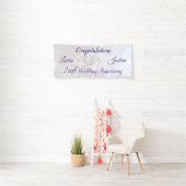Banner zum personalisierten 2. Hochzeitstag (Insitu)