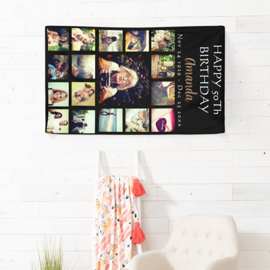 Banner zum personalisierten Geburtstag im Foto (Insitu)