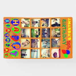 Banner zum personalisierten Geburtstag im Foto