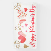 Banner zum Valentinstag von Wasserfarben (Vertikal)