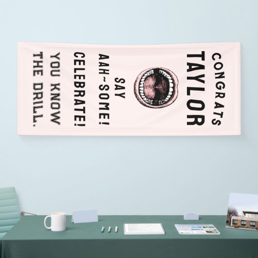 Banner zur Dentalschule (Messe)