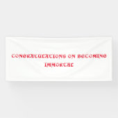 Banner zur Feier der Unsterblichkeit (Horizontal)