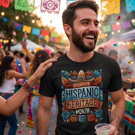 Banner zur Feier des Hispanic Heritage Month T-Shirt