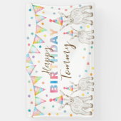 Banner zur Geburtstagspartei für niedliche Ziege (Vertikal)