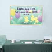 Banner zur Ostereierjagd Hühnereier (Messeveranstaltung)