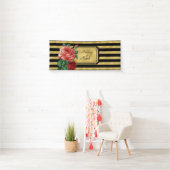 Banner zur Rose von Gold Stripes Blume von JoSunsh (Insitu)